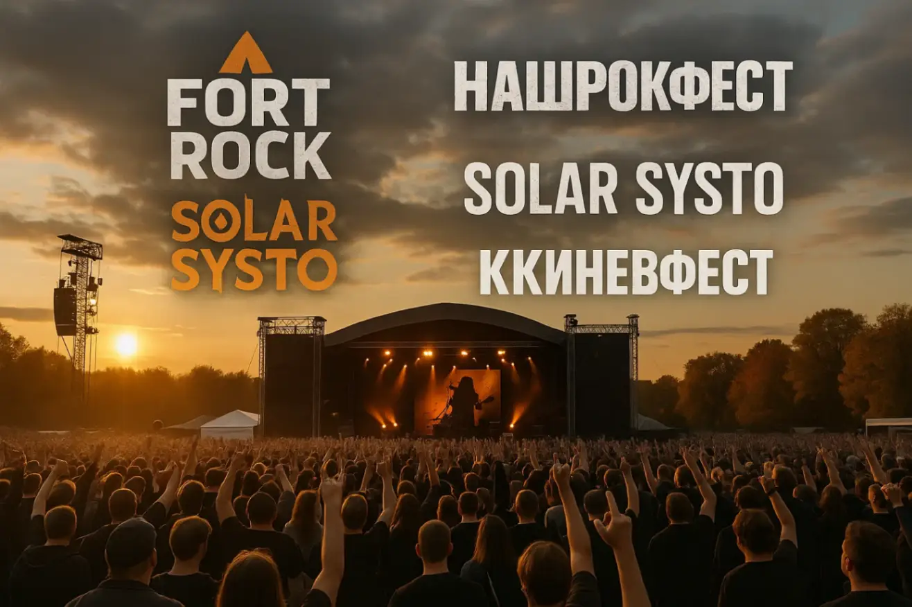 Рок-фестивали России осенью 2025: Fort Rock, НашРокФест, Solar Systo и KKinchevFest